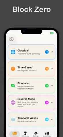 Tela do app BlockZero, 1/3